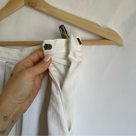 Rachel Comey Wide Leg Raw Hem White Denim Size 2 - Picture 5 of 12